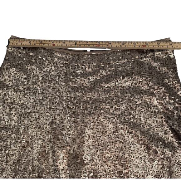 Ann Taylor Gold Sequin A-line Skirt Women, Size 4 - Picture 6 of 10